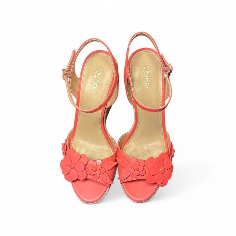 Michael-kors Women's Pink and Orange Sandals - Picture 2 of 6